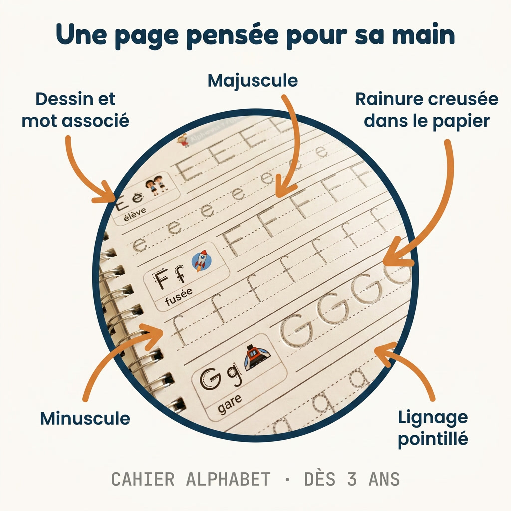 NUMOLI · Cahiers d'écriture magiques réutilisables