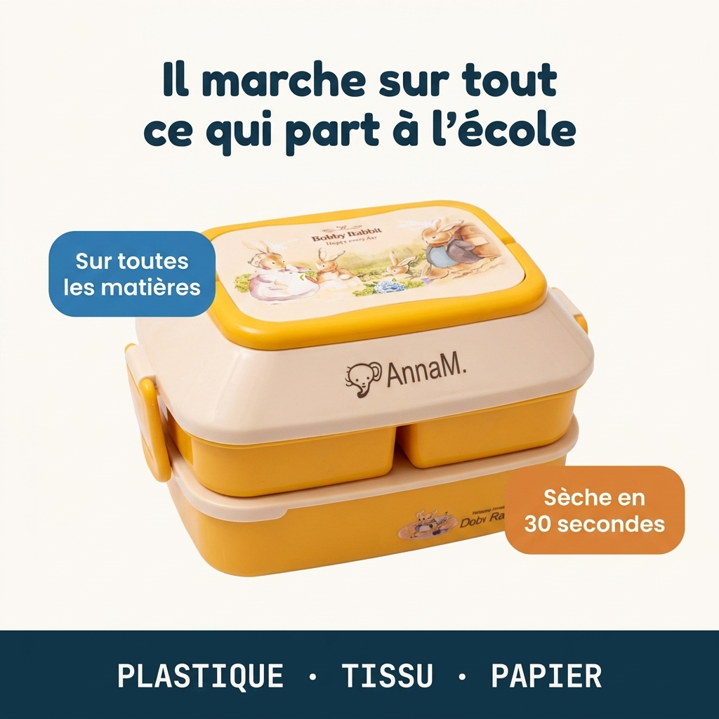 NUMOLI · Tampon prénom pour les affaires de l'école